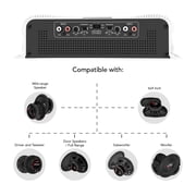 Taramps DS 4000x4 2 Ohm 4000 Watts Rms 4 Channels of 1000x4 Watts Car Audio Amplifier Class D Full Range Crossover Fixed RCA/High Level Input System