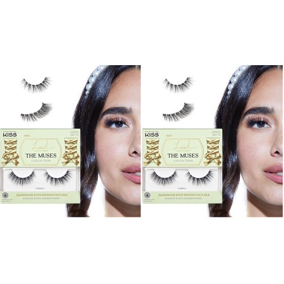 Pestañas Postizas KISS Lash Couture The Muses Legacy 12 mm Paquete de 2