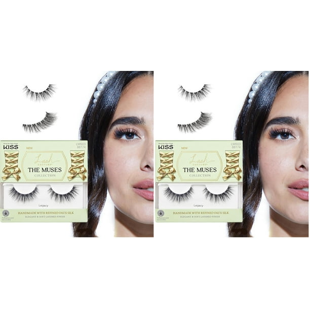 Pestañas Postizas KISS Lash Couture The Muses Legacy 12 mm Paquete de 2