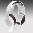 thumbnail image 4 of Matsuzay Nuevo soporte para auriculares, soporte para auriculares, pantalla acrílica Universal para auriculares, soporte adecuado para todos los tamaños Cables de audio/vídeo Transparente, 4 of 6
