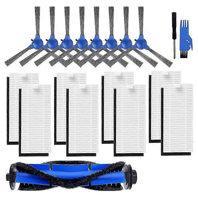 Replacement Main Brush Side Brush HEPA Filter for RoboVac 11S 15C 30C 35C Robots Vacuum Cleaner Acc