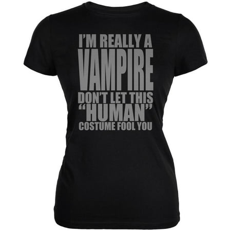 Halloween Human Vampire Costume Juniors Soft T Shirt