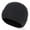 Black, variant on ZNQHFRE Men Women Thick Fleece‑Lined Ear Protective Winter Hat, Solid Color Cold‑Proof Pile Beanie Cap For Cycling Outdoor