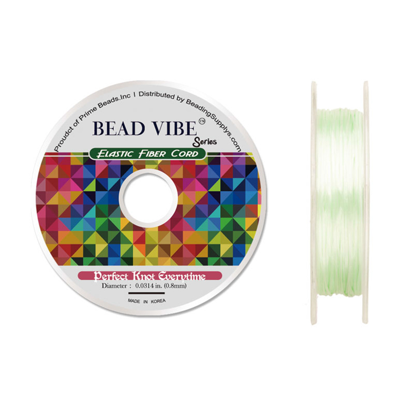 Elastic Fiber Cord, Beadvibe Series Elastic Fiber Cord, Brown 0.8mm
