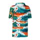 thumbnail image 4 of Pantalones Cortos para las Mujeres Sexy, Blusas de Estilo Hawaiano Impreso, Botón Arriba Cuello Turndown Superior, 4 of 5