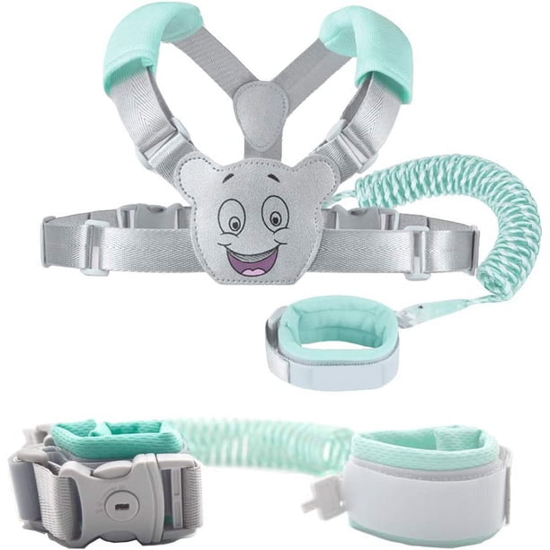Cinturón de muñeca antipérdida, correa de seguridad para bebés, pulsera de muñeca, correa de muñeca, arnés de seguridad para niños, suave, para viajes, compras y exploración.