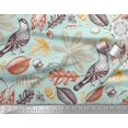 thumbnail image 3 of Soimoi Rayon Crepe Fabric Bird & Leaves Decor Fabric Printed Yard 46 Inch Wide, 3 of 3