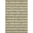 thumbnail image 2 of Addison Rugs Mayfield Washable Coastal Starfish Tan Rectangle Rug, 3' x 5', 2 of 6