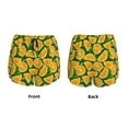 thumbnail image 5 of Fotbe Orange Lemon Womens High Waist Running Shorts Athletic Workout Quick Dry Shorts for Women with Pockets Gym Yoga Summer Shorts-Large, 5 of 9
