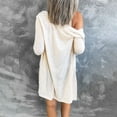 thumbnail image 3 of Womens Color Long Sleeve Open Front Cardigan Blouse Lightweight Coat, 3 of 6