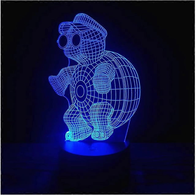 3D Optical Illusion LED Night Light , Boy Girl Kids Baby Sleep Desk Lamp Touch Control 7 Color Change USB Powered for Home Decorations or Holiday Gift