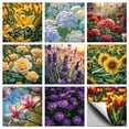 thumbnail image 1 of Waterproof PVC Tile Stickers for Kitchen Bathroom Waterprrof Wall Tiles Flower 100x100mm 36pcs/set for DIY, 1 of 7