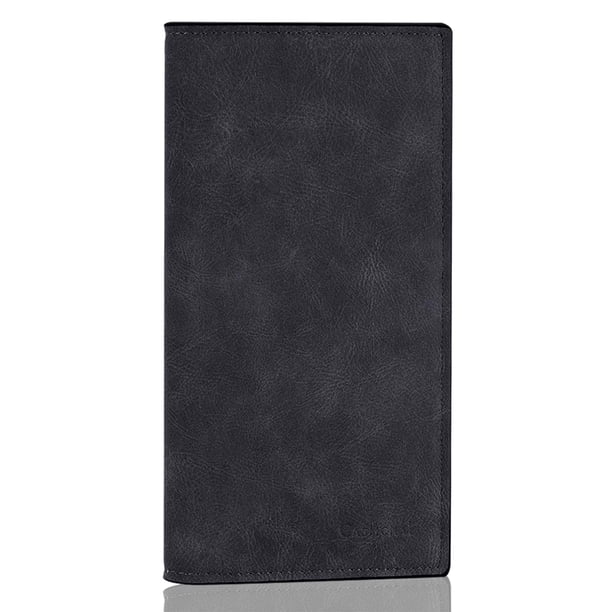 Billetera CASMONAL Premium de Cuero con Cubierta para Chequera y Bloqueo RFID
