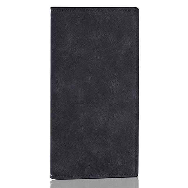 Billetera CASMONAL Premium de Cuero con Cubierta para Chequera y Bloqueo RFID