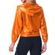 thumbnail image 3 of Chaqueta Brillante de Mujer Inspire Chic de Manga Larga Ligera con Cremallera y Capucha Metálica XS Naranja, 3 of 6