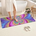 thumbnail image 4 of Colorful Tie Dye Pattern Bathroom Rugs Mat,Non Slip Microfiber Bathroom Rug,Rubber Backing,Soft Bathroom Mats for Bathroom Floor,Tub and Shower,60x24in(150x60cm), 4 of 5