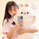thumbnail image 5 of Juguete de peluche de gato Taiyaki Kawaii para niños y niñas, almohada de peluche de conejo escondido en zanahoria, perro en huesos grandes, animales de Ferry, 80x45cm, 5 of 5