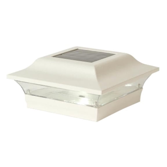 5X5 White Aluminum Imperial Solar Post Cap