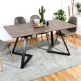 thumbnail image 4 of CRO Decor Royal A Wood Dining Table in Brown, 4 of 8