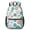 Geometric Flower and-1, variant on Geometric Flower and Dahlia White 17" School Backpacks for Teens,Waterproof Oxford Fabric,S-Shape Padded Straps for School,Travel,Hiking,Camping