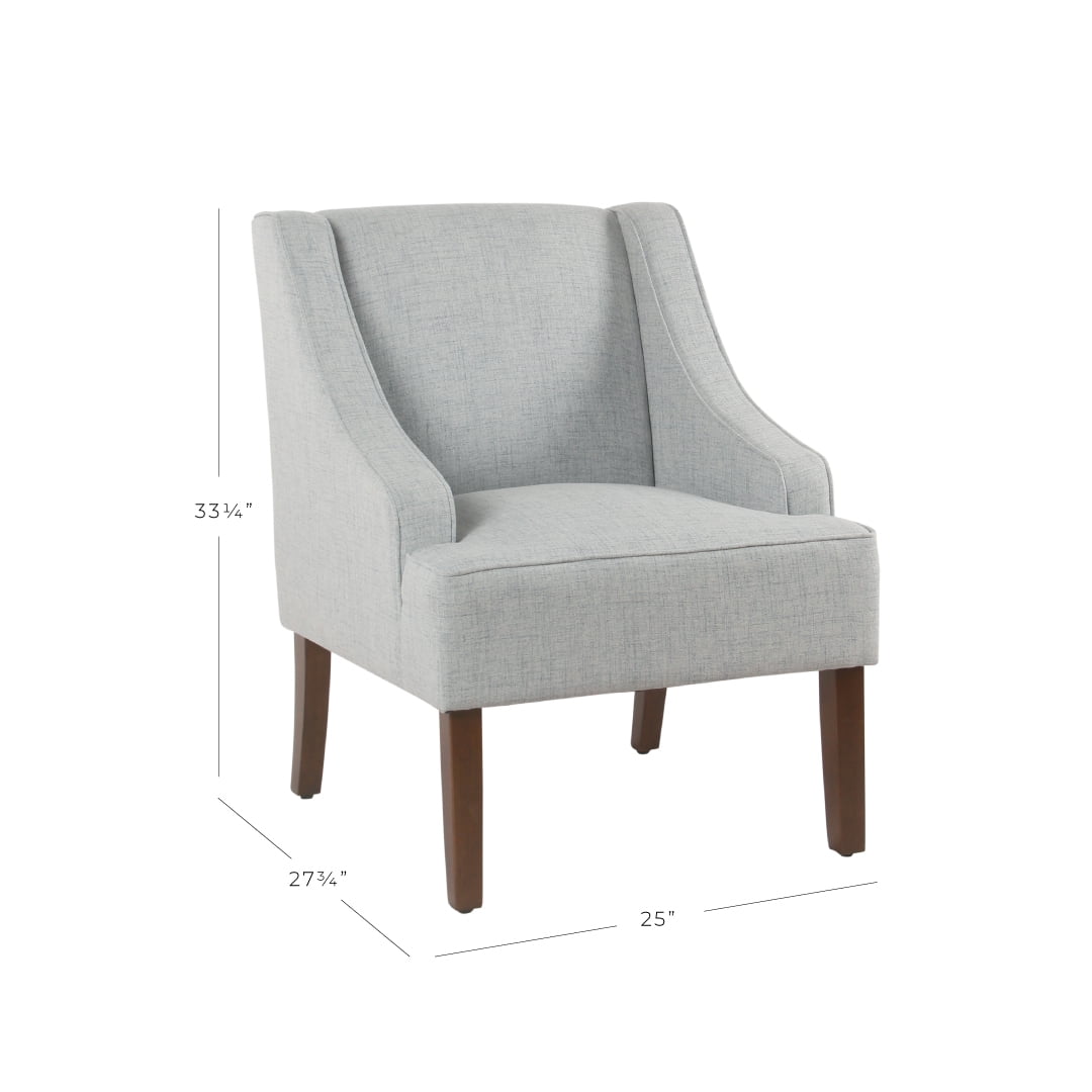 HomePop Modern Swoop Arm Accent Chair