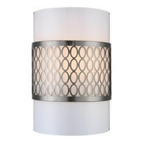 Woodbridge Lighting Spencer 1 Light Steel/Glass Wall Mount in Satin Nickel