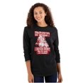 thumbnail image 3 of Xmas Santa Claus Never Went to Sleep Plus Size Long Sleeve Graphic Tee Shirt Brisco Brands 3X, 3 of 5