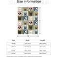thumbnail image 4 of French Bulldog Blanket Super Soft Fleece Throw Blanket Warm and Cozy Lightweight Bed Blanket for Couch, Sofa, Camping, and Travel All Season Blankets Gifts 80"x60", 4 of 6