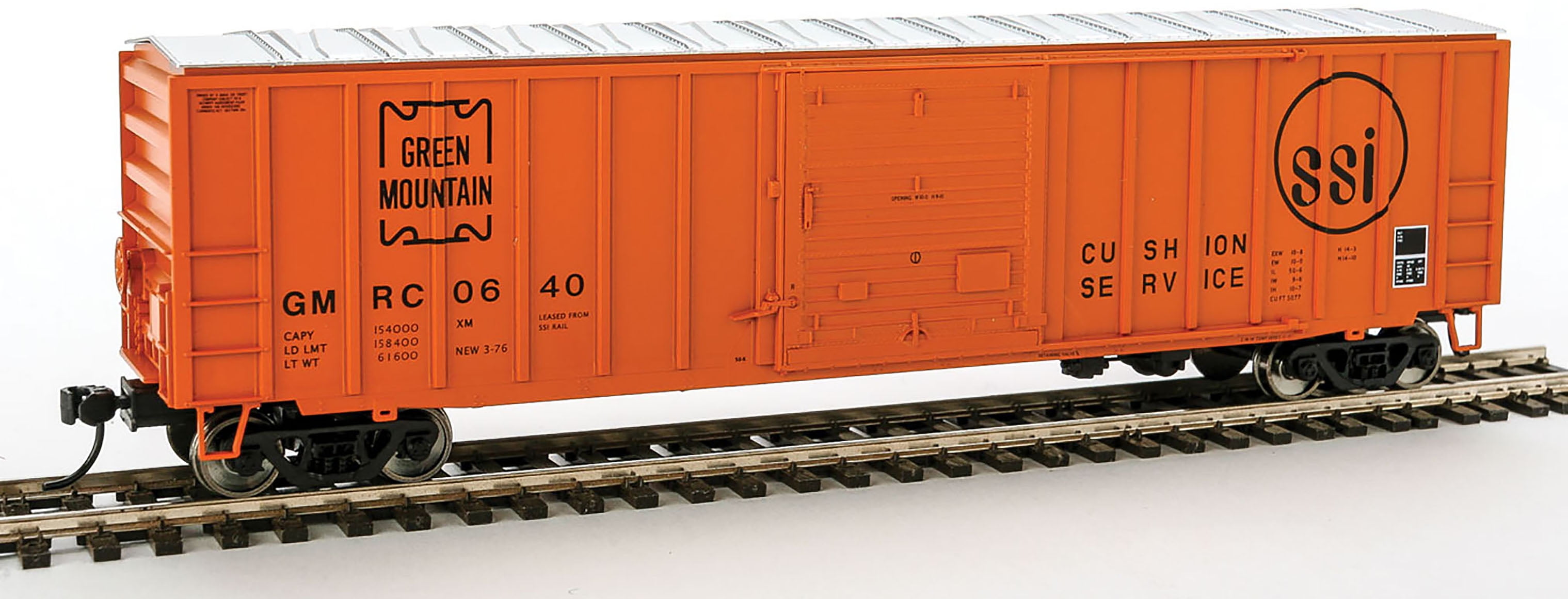 Walthers HO Scale 50' ACF Exterior Post Boxcar Green Mountain Railroad/SSI 0640