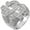 White, variant on 14K Gold Hollowed Dollar Sign Moissanite Rings, Bold Hip-Hop Style, Luxury Men's Ring, Ideal for Bold Fashion Statements