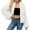 White, variant on Sexlip Women Luxury Faux Fur Shaggy Corp Coats Fuzzy Jacket Lapel Outerwear for Party Dating Solid and Colorful Available Red M