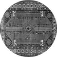 thumbnail image 1 of Ahgly Company Indoor Round Persian Gray Traditional Area Rugs, 4' Round, 1 of 1