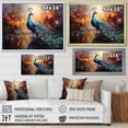 thumbnail image 4 of Designart "Expressionist Portrait of a Peacock II" Animals Canvas Wall Art, 4 of 5