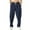 Navy, variant on YYDGH Sweatpants for Men Elastic Waist Drawstring Pants with Pockets Solid Color Loose Fit Casual Straight Leg Trousers