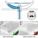 thumbnail image 5 of Desagüe de lavabo universal con rebosadero automático emergente con pulsador y clic para baño, latón cromado de 1-1/4", 5 of 5
