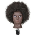 thumbnail image 2 of Cabeza de entrenamiento para el cabello Zulema Cosmetología Peluquería Maniquí Cabeza de muñeca con abrazadera Piel Afro Negra, 2 of 8