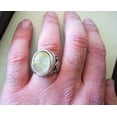 thumbnail image 6 of Golden Rutile Mans Ring, Natural Golden Rutilated Quartz, Quartz Silver Jewelry, 925 Silver Ring, Gift, Heavy Mens Ring, Arabic Design, Ottoman Style Ring, Christmas, Turkey Mens Signet Ring, 6 of 6