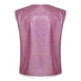 thumbnail image 2 of YONGHS Boys Girls Sparkly Sleeveless Jacket Waistcoat Hip Hop Jazz Disco Choir Dance Performance Vest Top Hot Pink 18-24 Months, 2 of 7