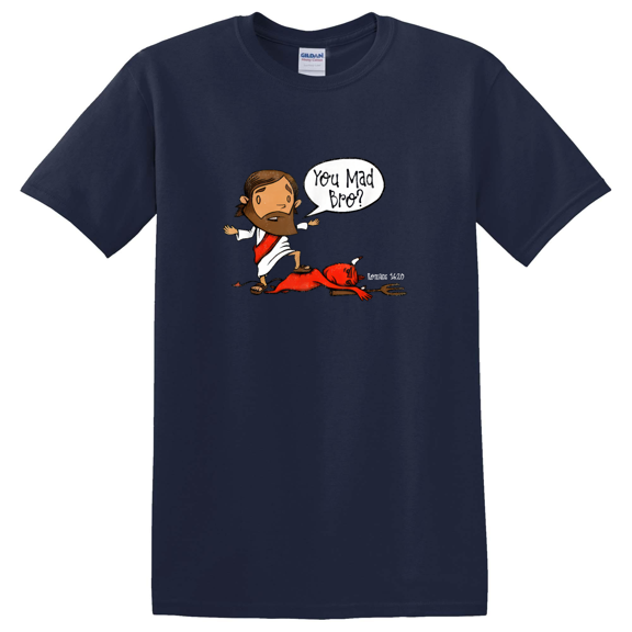 Christian You Mad Bro Jesus Graphic T-Shirt