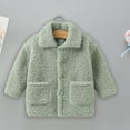 thumbnail image 4 of Odeerbi Kids Boys Girls Winter Fleece Coat Waterproof Fleece Lined Winter Coat Thick Down Coats Puffy Polyester Fiber Jackets With Hood Green 9-10 Years, 4 of 6
