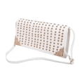 thumbnail image 2 of Premium Large PU Leather Studded Front Flap Clutch Bag Handbag, 2 of 5