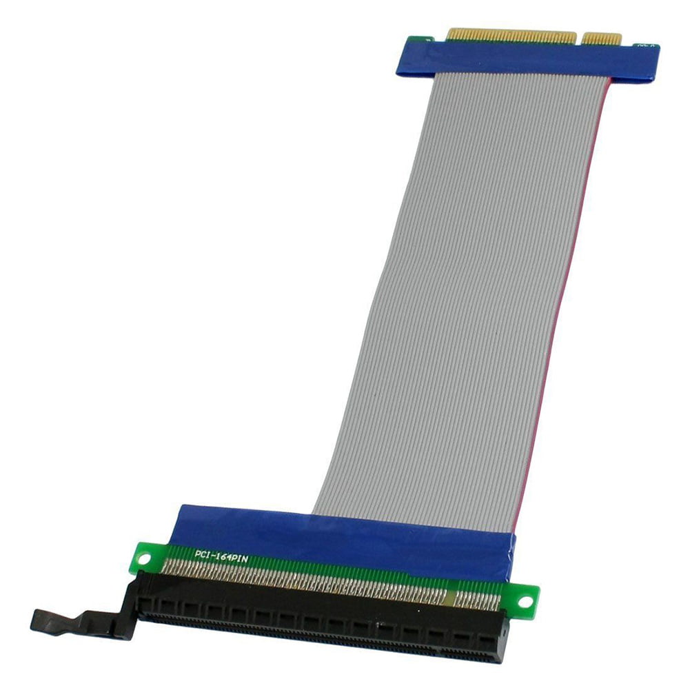 PCI-E 1X Slot Riser Card Flex Flexible Relocate Cable Extender Extension Ribbon 