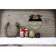 thumbnail image 5 of Eveokoki 11" Christmas Decorations Wreath, Christmas Wooden Hanging Sign Rustic Farmhouse Front Door Porch Sign for Christmas Home Front Door Window Wall Decoration, 5 of 5