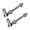 6inch, variant on Pair J Bolts Gate Hinges Steel J Bolts Post Hinges Corrosions Resistant Hinges Upgrades for Metal Farm gate & Heavy door