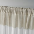 thumbnail image 4 of Exclusive Home Curtains 2 Pack Darma Sheer Linen Rod Pocket Curtain Panels, Linen, 50x96, 4 of 6