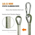 thumbnail image 7 of AOLEBA 10.5 mm Static Climbing Rope 10M(32ft) 20M(64ft) 30M(96ft) 50M(160ft) 70M(230ft) Outdoor Rock Climbing Rope, Escape Rope Ice Climbing Equipment Fire Rescue Parachute Rope, 7 of 7