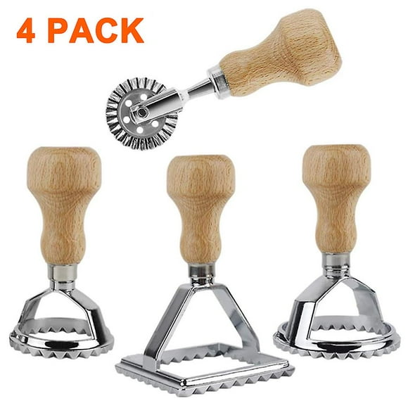 Household Creative Multi-function Biscuit Mould Dumpling Skin Mould Dumplings Press Cutting Clamps Dumplings Kitchen Gadgets-4 piece set
