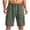Army Green, variant on Stamzod Cargo Shorts for Men Elastic Waist Summer Casual Work Short with Multi Pocket Mens Clothes Navy L