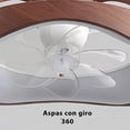 thumbnail image 2 of CITYLUZ VENTILADOR DE TECHO LED CON CONTROL REMOTO – 4 VELOCIDADES Y 3 TEMPERATURAS DE LUZ 72W, 40CM X 12.5CM, INCLUYE 1 UNIDAD, 2 of 7