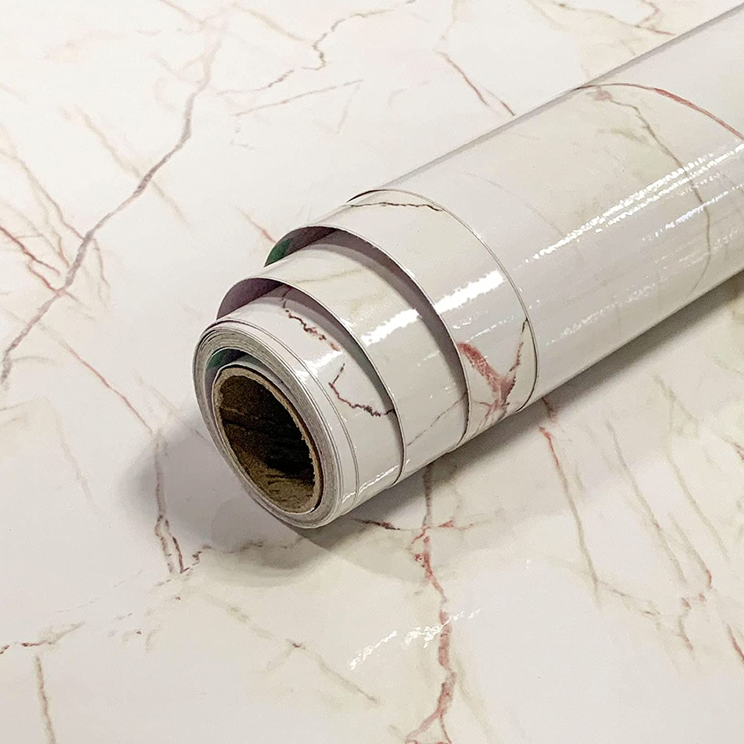 Marble Contact Paper Peel and Stick Wallpaper 15.7 Inches x 118 Inches
